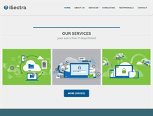 Tablet Screenshot of isectra.com